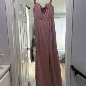 Azazie Mauve Maxi Dress